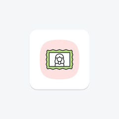 Fototapeta premium Portrait Frame, vector, pixel perfect, illustrator file