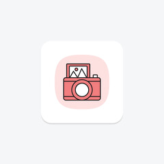 Instant Camera, vector, pixel perfect, illustrator file