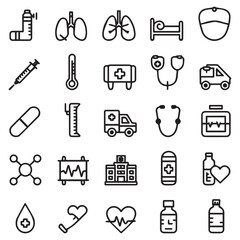 Fototapeta premium set of medical icons