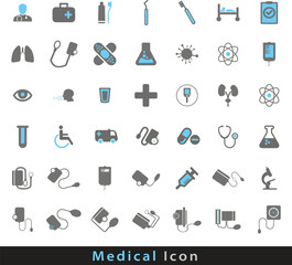 Icons set about health