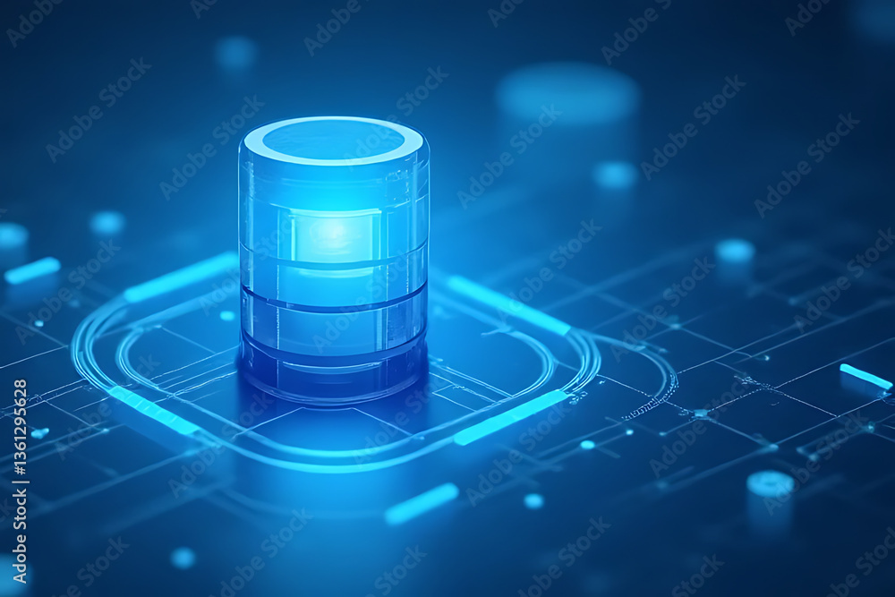 Aufkleber exploring data storage innovations digital space infographic tech environment visual perspective