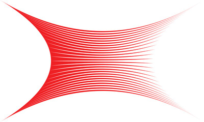 abstract red thin to thick inflate line pattern suitable for background.