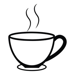 cup of coffee with steam