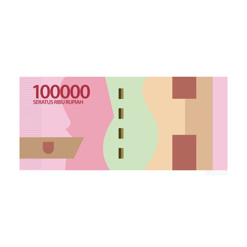 Indonesia rupiah money stock illustration. EPS 10