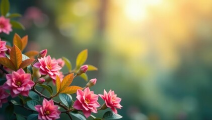 Subtle gradient transitions, soft focus, blurred natural elements, shadow, focus, backdrop