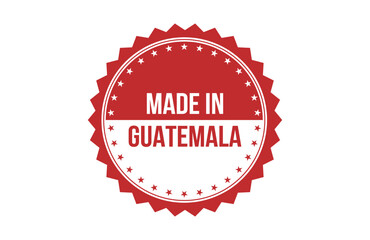 Made in Guatemala red ribbon label banner.