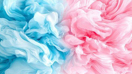 Abstract Pink and Blue Swirls.