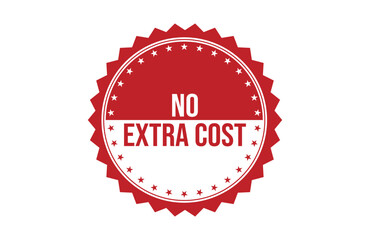 No Extra Cost red ribbon label banner.