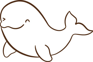 doodle whale, Hand drawn sketch vector illustration of whales . Sperm whale, humpback whale, beluga, orca. Monochrome ink drawing, imitation of engraving., Hand-Drawn Doodle cute Whale  