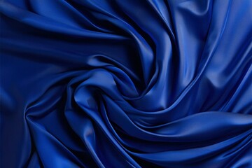 Fototapeta premium Draped, deep blue fabric