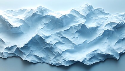 Obraz premium An abstract illustration of a mountainous landscape in blue shades