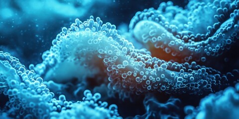 Obraz premium Exploration of Color and Form in Underwater Environments