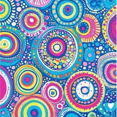 Naklejka premium Vivid pastel dots create a captivating pattern.