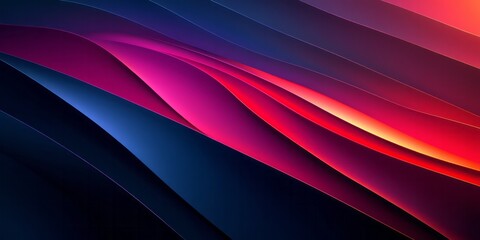 Abstract colorful waves create a smooth elegant layered background