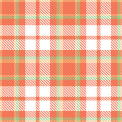 Modern Seamless Tartan in Pastel Melon tones Textile Design