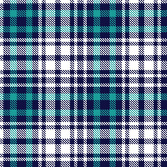 Modern Seamless Tartan in Dark Navy Blue tones Textile Design