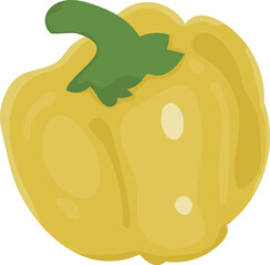 Yellow bell pepper illustration