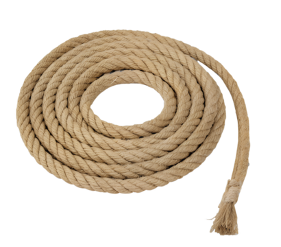 Rope isolated on transparent background