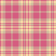 Dark Rose Seamless Tartan with Pale Putty accents Textile Design