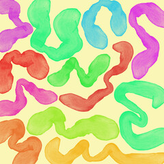 seamless pattern with colorful ribbons