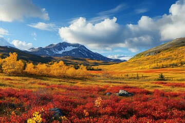 A Vibrant Tapestry of Changing Leaves and Seasonal Renewal