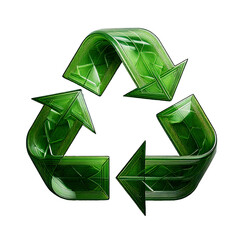 A green recycle icon with arrows signifies environmental conservation