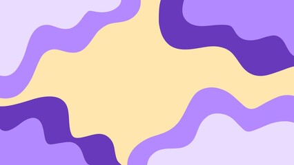 Soft yellow and purple abstract wavy background for modern designs