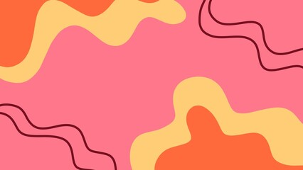 Colorful abstract liquid background with bright pink, orange, and yellow