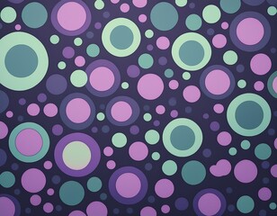 不思議な色の水玉模様の壁紙