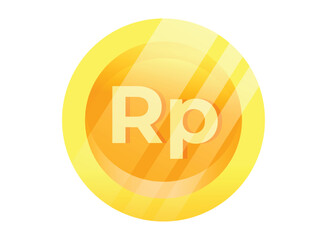 Illustration of an Realistic Coin Money Rupiah