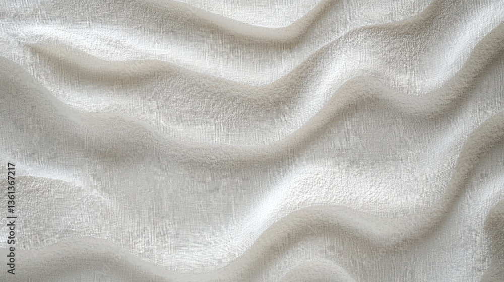 Poster flowing textured waves minimalist setting surface design elegant ambiance close-up perspective abstr