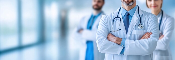 Medical consultation event with healthcare professionals in hospital environment professional atmosphere focused on patient care