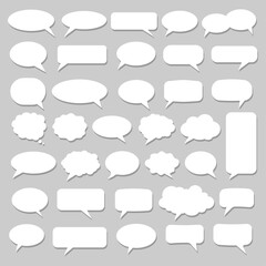 comic chat bubble callout cartoon dialog talking vector template