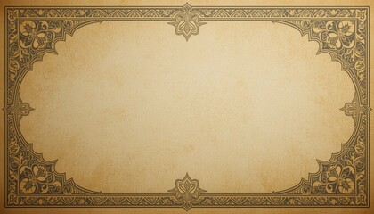 Obraz premium old paper background eid Mubarak greeting card background