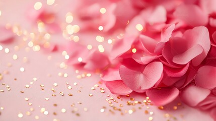 Fototapeta premium Vibrant cherry blossom petals illuminated by golden sunlight