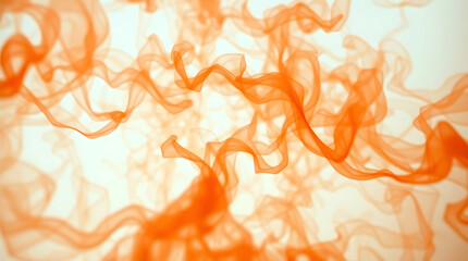 Abstract orange smoke isolated on transparent background. Smoke texture PNG. Colorful fire steam mist fog, foggy vapor. Natural Fog or Smoke Effect Overlay. Halloween decoration design elements