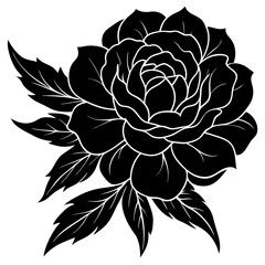 Fototapeta premium Peony Vector Illustration | Beautiful Floral Clipart for Design & Decor