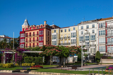 Fototapeta premium Architecture of the town of Castro Urdiales in Spain