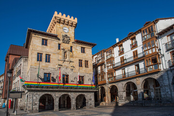 Architecture of the town of Castro Urdiales in Spain