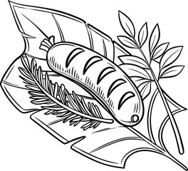 Obraz premium Bold Thai Food Designs Vectors, Icons, and Vintage TShirt Graphics