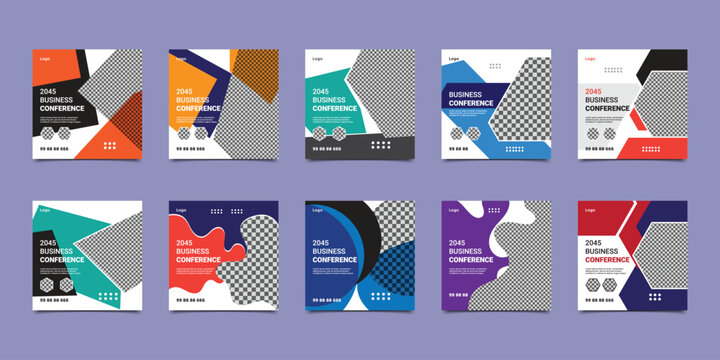 conference square banner design.