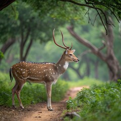 Wild Spotted Deer Yala National Park