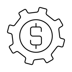 Economy Line Icon. Funding, Economy, Investment, Payment, Banking, Money, Investor Icons. Editable Stroke Vector Illustration