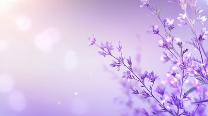 Obraz premium A subtle purple blurred background with gradients of lavender and violet, enhancing the ambiance of creative projects or social media posts.