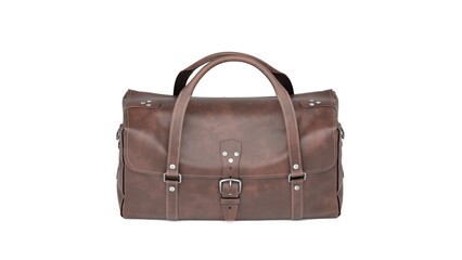 Leather Bag pack 4k stock image
