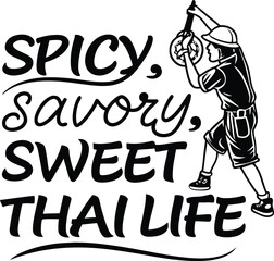 Thai Food Art Collection, Vector Designs, AI Photos and Vintage T-Shirt Graphics