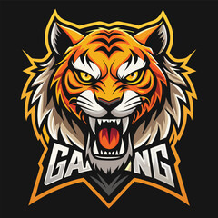 Obraz premium Tiger Mascot Esports Gaming Logo