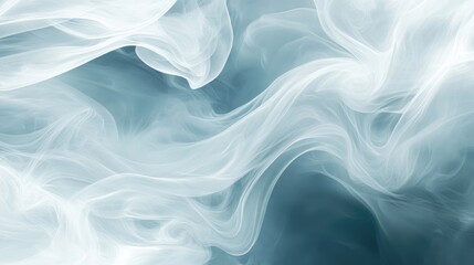 Obraz premium Ethereal Soft Wisps of Smoky Texture Flowing Gracefully in Cool Tones for Inspirational Backdrops