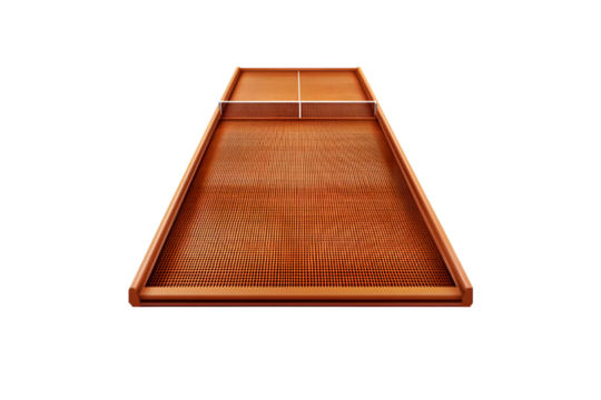 Table Tennis Table Top View Orange Net Sport Recreation