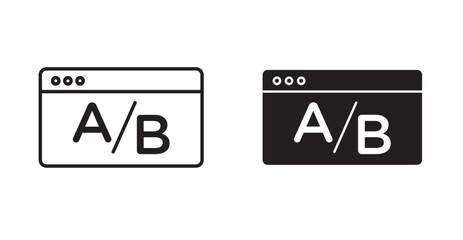 A B test icon